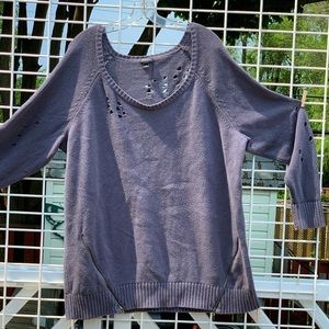 Super distressed over sized sweater